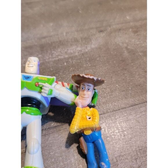 Disney Pixar Buzz Lightyear Woody AS IS Cowboy astronaut set toy figure - Picture 6 of 7